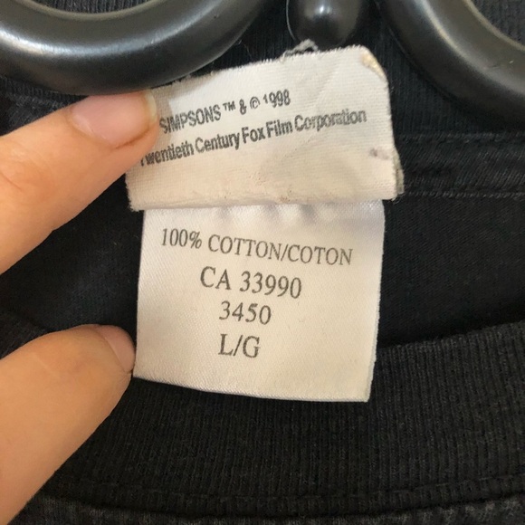 Vintage The Simpson 1998 Merch Graphic T-Shirt - Picture 6 of 7